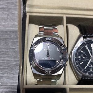 Tissot Silver and Black Racing Touch Watch